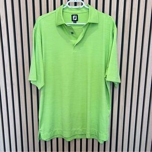 FootJoy Men’s Golf Vibrant Lime Polo Shirt